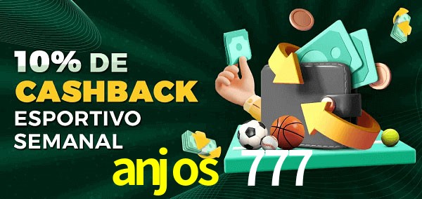 10% de bônus de cashback na anjos 777